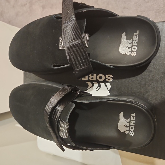 Sorrel black clogs womens size 10.5 - Picture 3 of 5